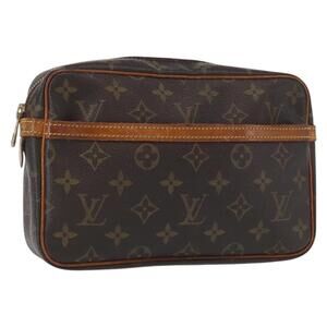 LOUIS VUITTON Monogram Compiegne 23 Clutch Bag M51847 LV Auth 154781